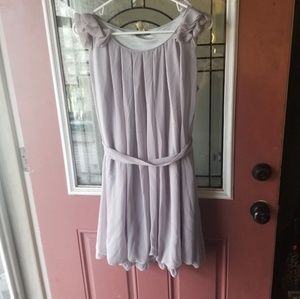 A gray dress can be used as a formal dress also